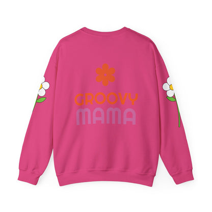 Unisex Groovy Mama Heavy Blend™ Crewneck Sweatshirt