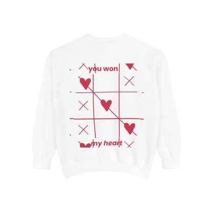 Unisex You won My heart Garment-Dyed Sweatshirt