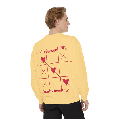 Unisex You won My heart Garment-Dyed Sweatshirt