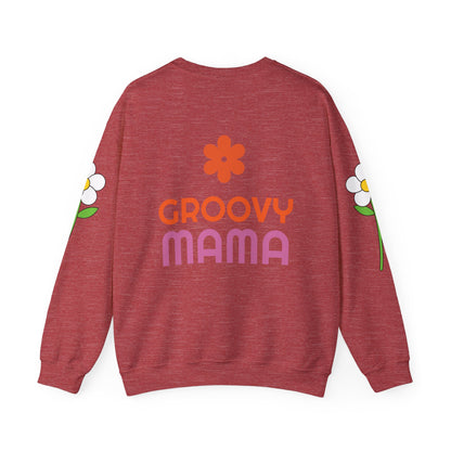 Unisex Groovy Mama Heavy Blend™ Crewneck Sweatshirt