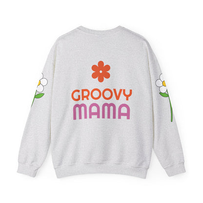 Unisex Groovy Mama Heavy Blend™ Crewneck Sweatshirt