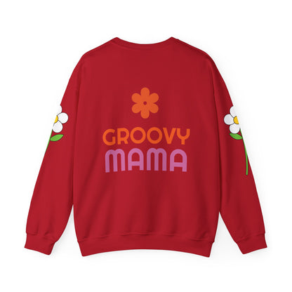 Unisex Groovy Mama Heavy Blend™ Crewneck Sweatshirt