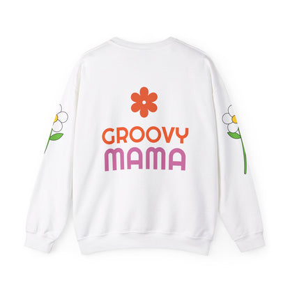 Unisex Groovy Mama Heavy Blend™ Crewneck Sweatshirt