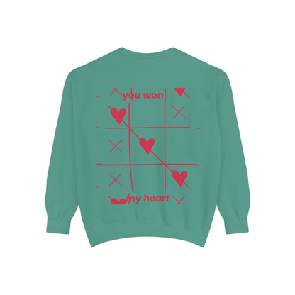 Unisex You won My heart Garment-Dyed Sweatshirt