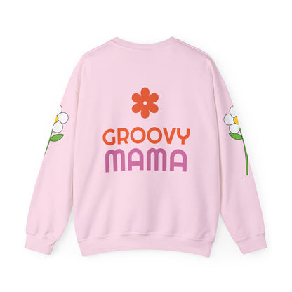 Unisex Groovy Mama Heavy Blend™ Crewneck Sweatshirt