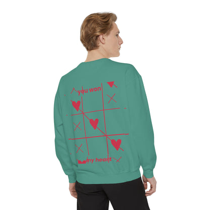 Unisex You won My heart Garment-Dyed Sweatshirt