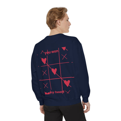 Unisex You won My heart Garment-Dyed Sweatshirt