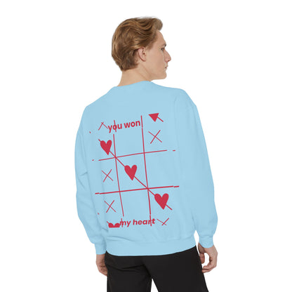 Unisex You won My heart Garment-Dyed Sweatshirt