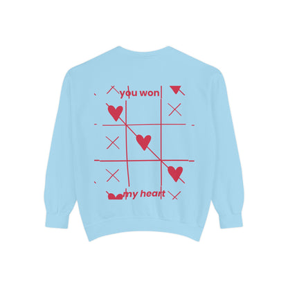 Unisex You won My heart Garment-Dyed Sweatshirt