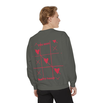 Unisex You won My heart Garment-Dyed Sweatshirt