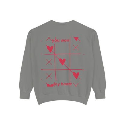 Unisex You won My heart Garment-Dyed Sweatshirt