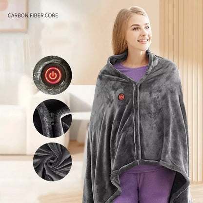 SnuggleZone USB Heated Shawl blanket