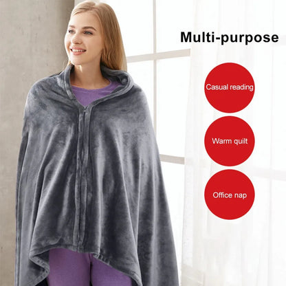 SnuggleZone USB Heated Shawl blanket